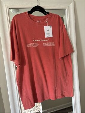 Men's Short Sleeve Tee in Rust